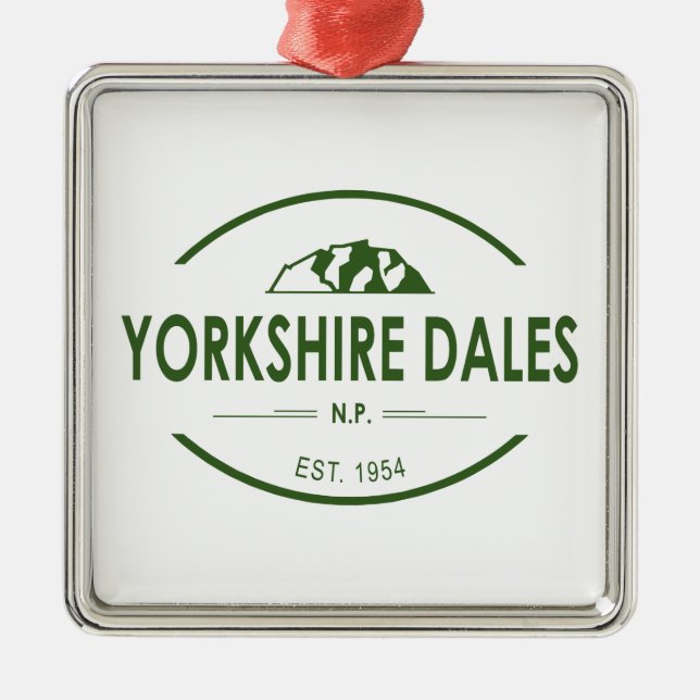 Yorkshire Dales National Park Metal Ornament (Front)
