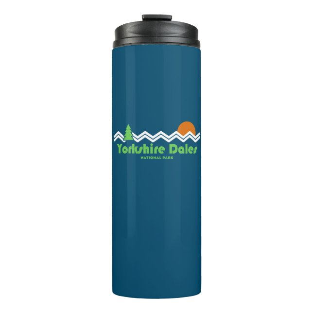 Yorkshire Dales National Park Retro Thermal Tumbler (Front)