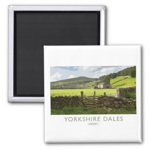 Yorkshire Dales Railway Poster Magnet