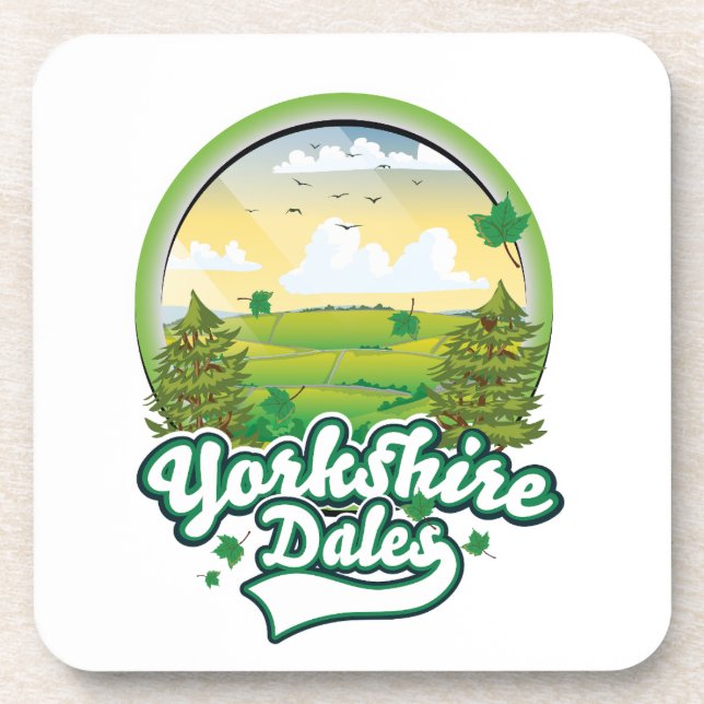 Yorkshire Dales Travel logo Beverage Coaster (Front)