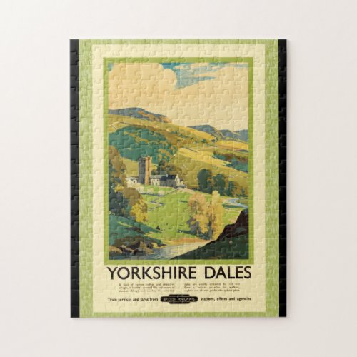 Yorkshire Dales Travel Poster Puzzle