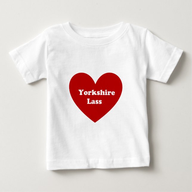 Yorkshire Lass Baby T-Shirt (Front)