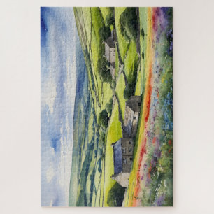 "Yorkshire Meadowsong" Landscape Yorkshire Dales  Jigsaw Puzzle
