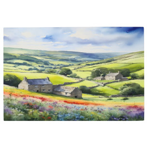 "Yorkshire Meadowsong" Landscape Yorkshire Dales Metal Print