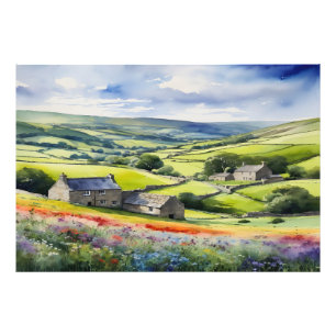 "Yorkshire Meadowsong" Landscape Yorkshire Dales Photo Print