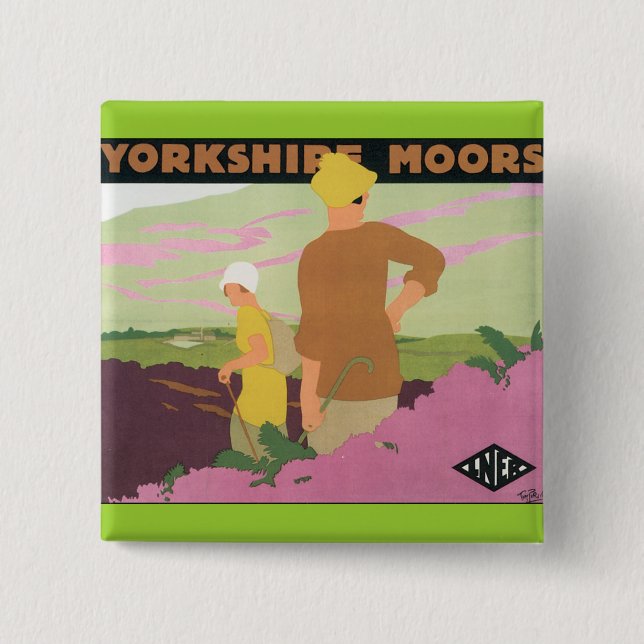 Yorkshire Moors Button (Front)