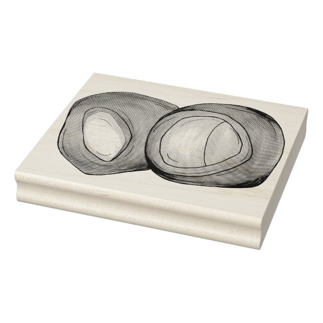 Yorkshire Pudding England UK British Food Popover Rubber Stamp (Stamp)