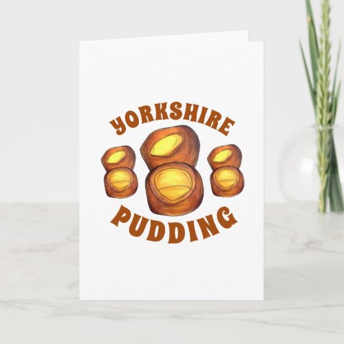 Yorkshire Pudding Sunday Roast UK British Food Card