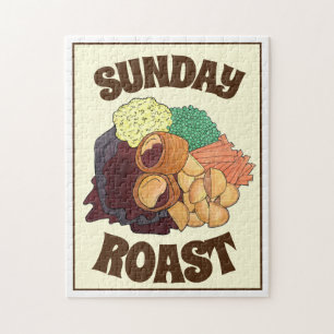 Yorkshire Pudding Sunday Roast UK British Food Jigsaw Puzzle