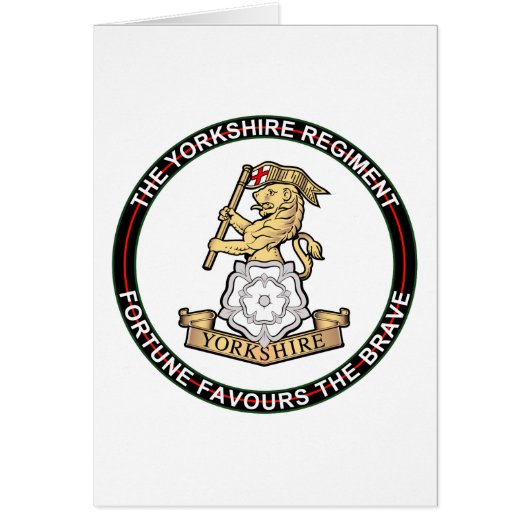 Yorkshire Regiment Cards (Front)