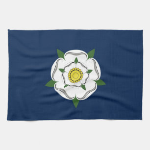 yorkshire region flag british county britain great kitchen towel