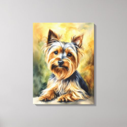 Yorkshire Terrier Art Canvas Print