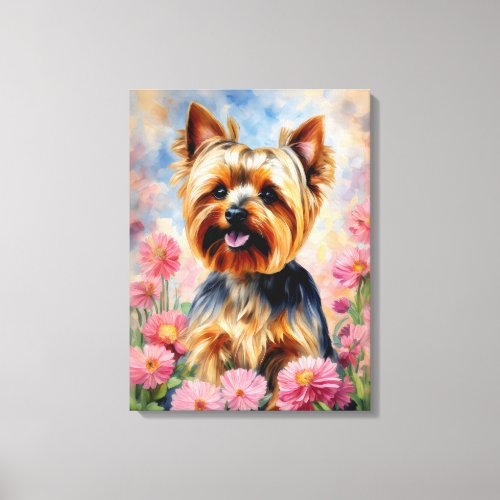 Yorkshire Terrier Art Canvas Print