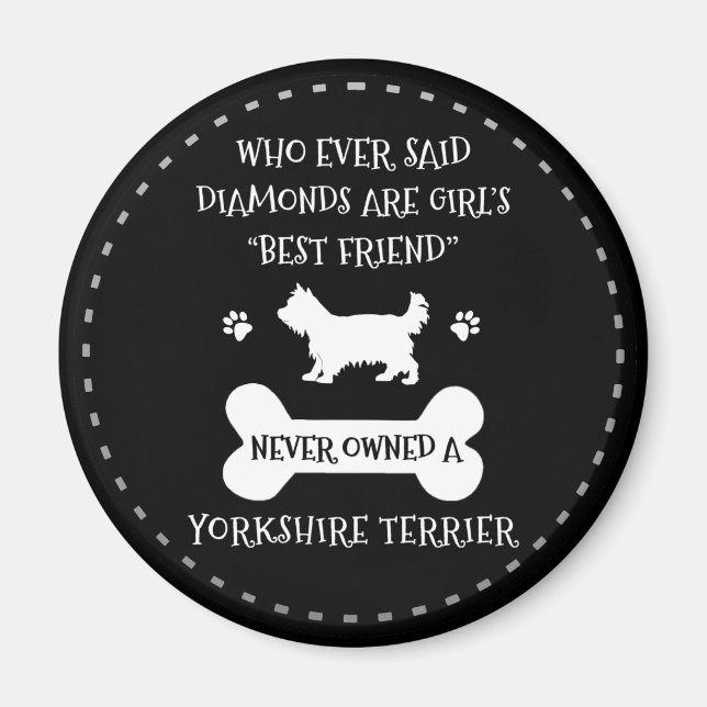 Yorkshire Terrier Best Friend Magnet (Front)