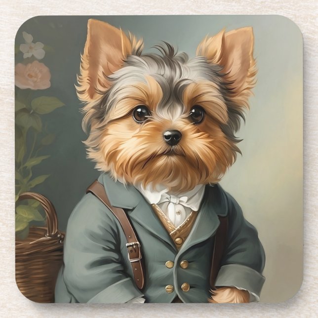 Yorkshire Terrier Beverage Coaster (Front)