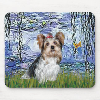Yorkshire Terrier (Biewer) - Lilies 6 Mouse Pad