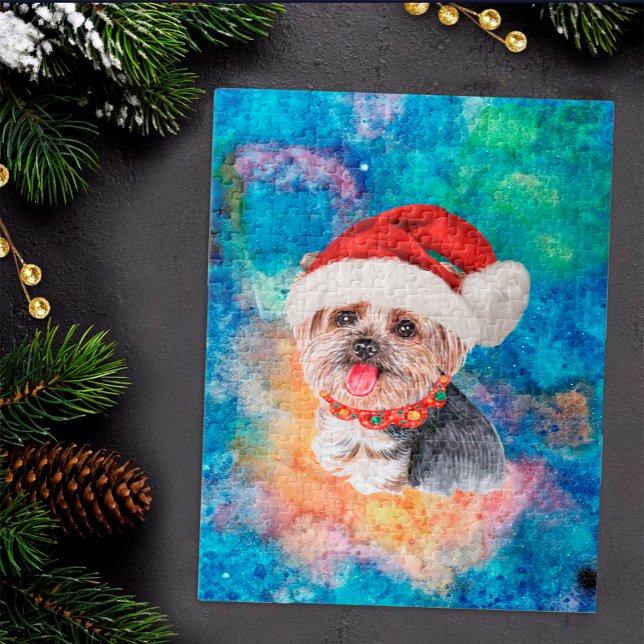 Yorkshire Terrier Breed Dog Christmas  Jigsaw Puzzle (Creator Uploaded)