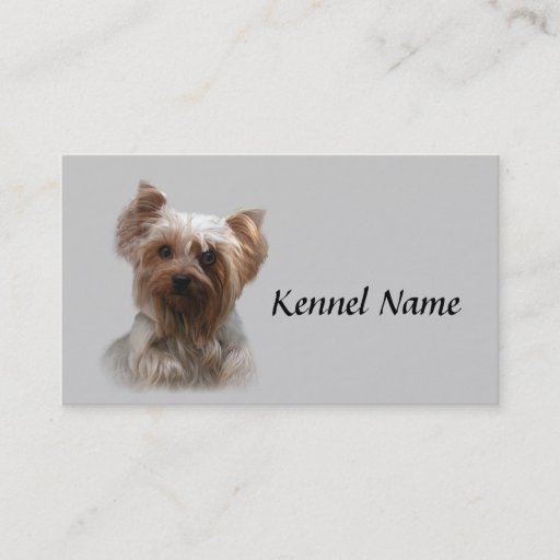 Customizable Yorkshire Terrier Breeder Business Card