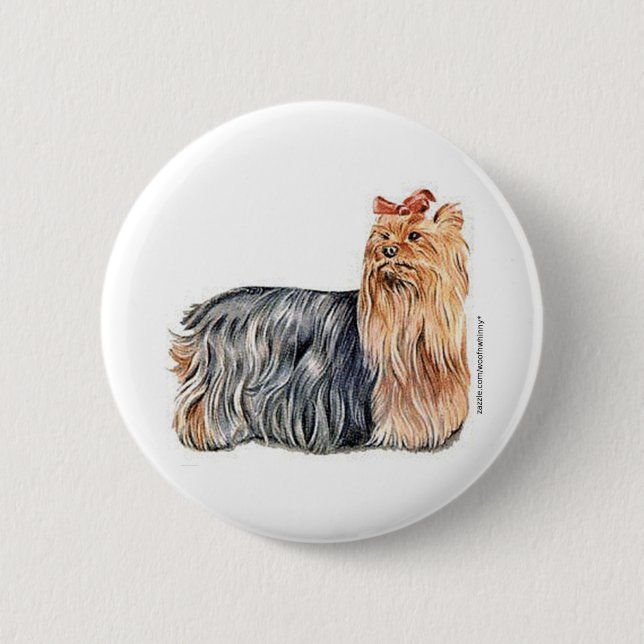Yorkshire Terrier Button (Front)