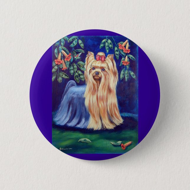 Yorkshire Terrier Button (Front)