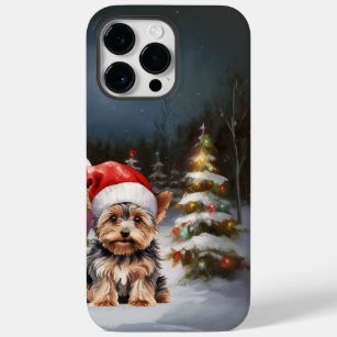 Yorkshire Terrier Caravan Christmas Adventure Case-Mate iPhone 14 Pro Max Case