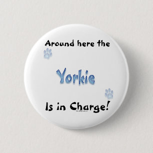 Yorkshire Terrier Charge Button