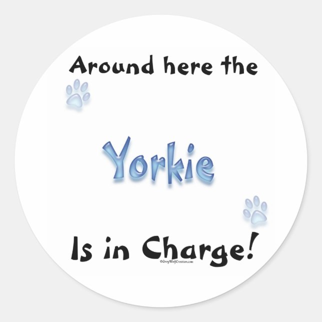 Yorkshire Terrier Charge Sticker (Front)