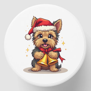 Yorkshire Terrier Christmas Bells Mini Candle Favors