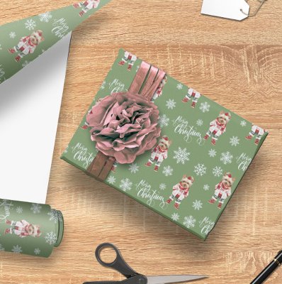 Yorkshire Terrier Christmas Dog Wrapping Paper