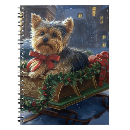 Yorkshire Terrier Christmas Festive Season Notebook