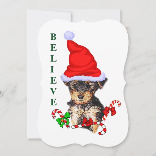 Yorkshire Terrier Christmas Holiday Card