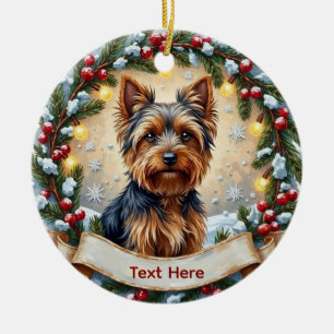 Yorkshire Terrier Christmas Ornament