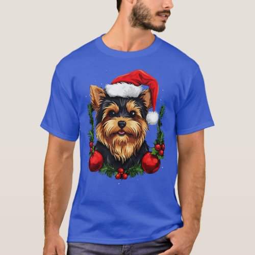 Yorkshire Terrier Christmas T_Shirt