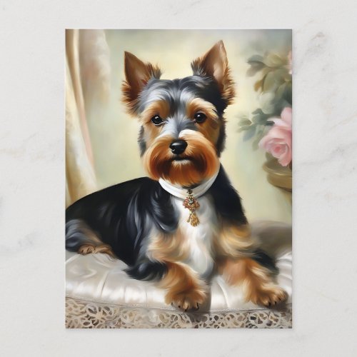 Yorkshire Terrier Cute Dog Postcard