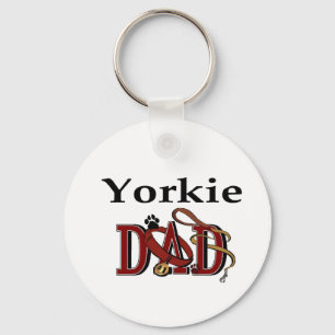 Yorkshire Terrier Dad Gifts Keychain