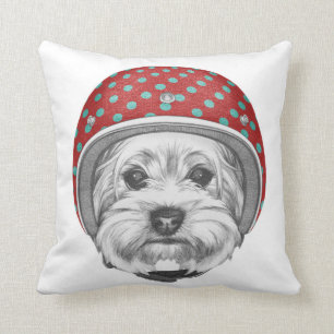 Yorkshire Terrier Daredevil Throw Pillow