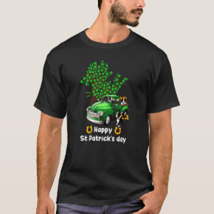Yorkshire Terrier Day Truck Shamrock Paw Dog T-Shirt