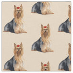 Yorkshire Terrier Dog Art Fabric