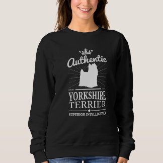 Yorkshire Terrier Dog Breed  75 Sweatshirt