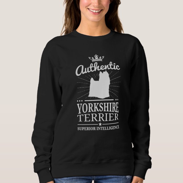 Yorkshire Terrier Dog Breed  75 Sweatshirt (Front)