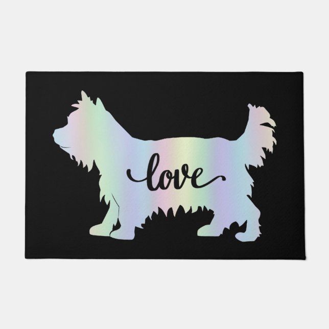 Yorkshire Terrier Dog Breed Love Doormat (Front)
