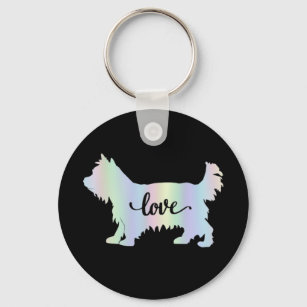 Yorkshire Terrier Dog Breed Love Keychain