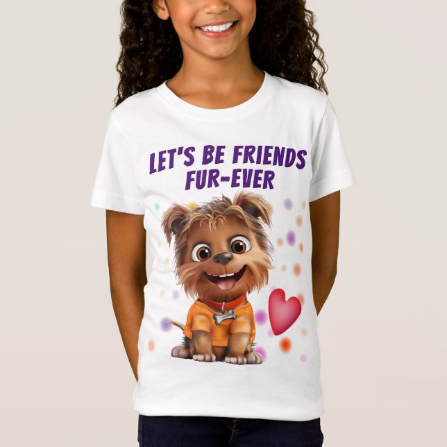 Yorkshire Terrier Dog Friendship T-Shirt (Front)