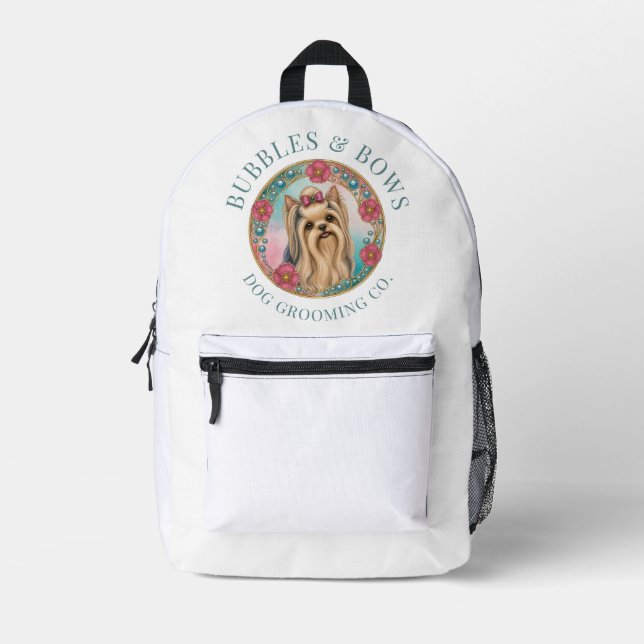 Yorkshire Terrier  Dog Grooming Kit Bag | Backpack (Front)
