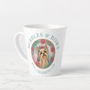 Yorkshire Terrier  Dog Grooming Latte Coffee Mug