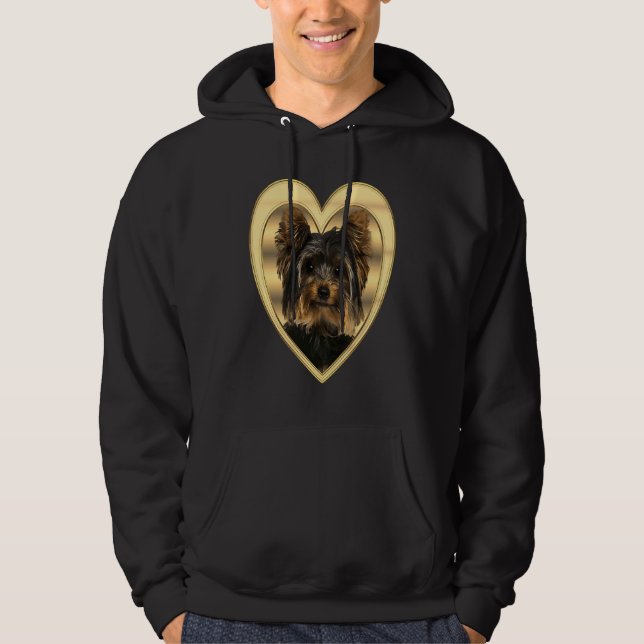 Yorkshire Terrier  Dog Heart   Yorkshire Terrier   Hoodie (Front)
