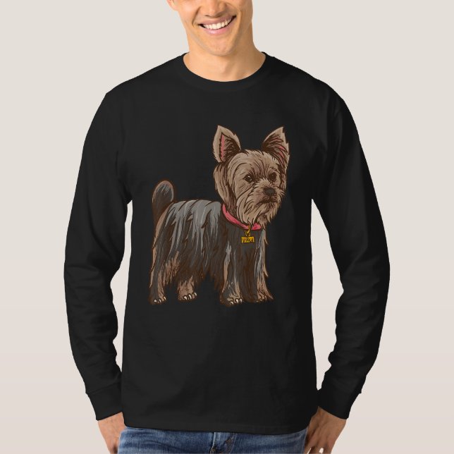 Yorkshire Terrier - Dog Identification - Dogs Love T-Shirt (Front)