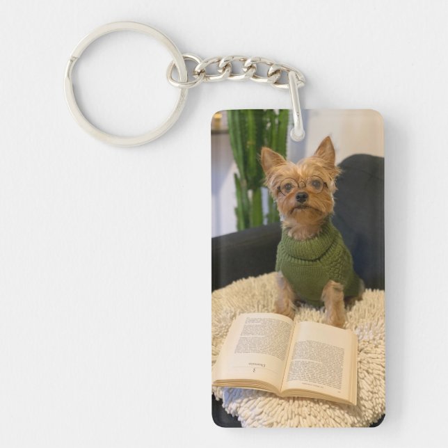 Yorkshire Terrier Dog Keychain (Front)