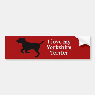 Yorkshire Terrier Dog Love Bumper Sticker
