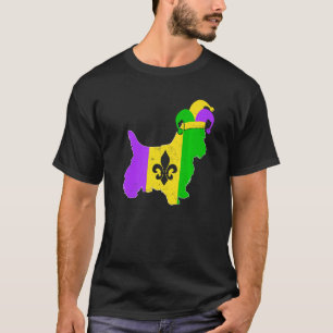 Yorkshire Terrier Dog Mardi Gras Carnival Funny Pu T-Shirt